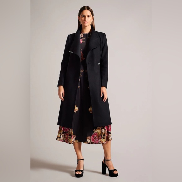 Ted Baker London BLACK Mid-lenght Coat. - Picture 5 of 8